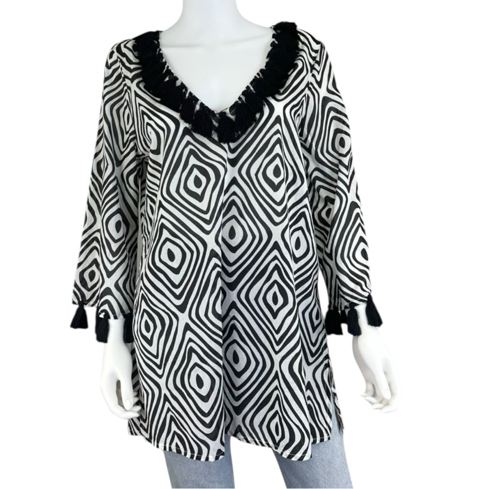 Mudpie NWT Native Diamond Kendall Swim Tunic Size L H0329
